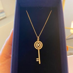 Swarovski long key necklace